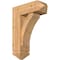 Ekena Millwork Thorton Arts and Crafts Smooth Bracket w/ Offset Brace, Western Red Cedar, 7 1/2"W x 20"D x 28"H BKT0806X20X28THR03SWR - alternate 1